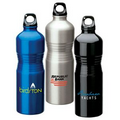23 oz. Aluminum Water Bottle w/ Ribbed Grip Area